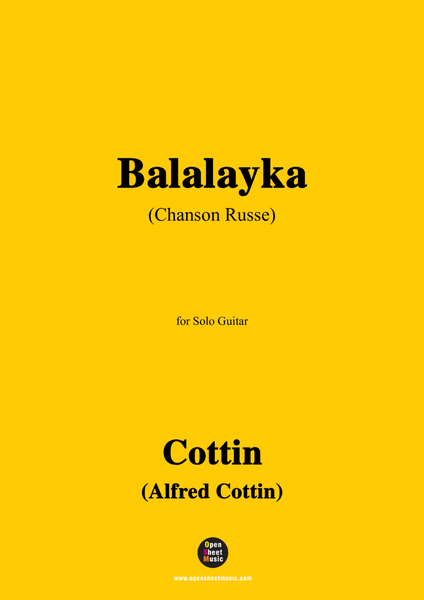 Cottin-Balalayka(Chanson Russe),for Guitar image number null
