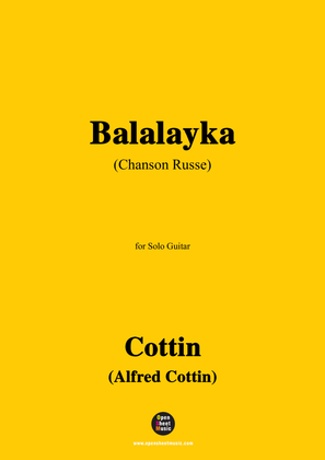 Cottin-Balalayka(Chanson Russe),for Guitar