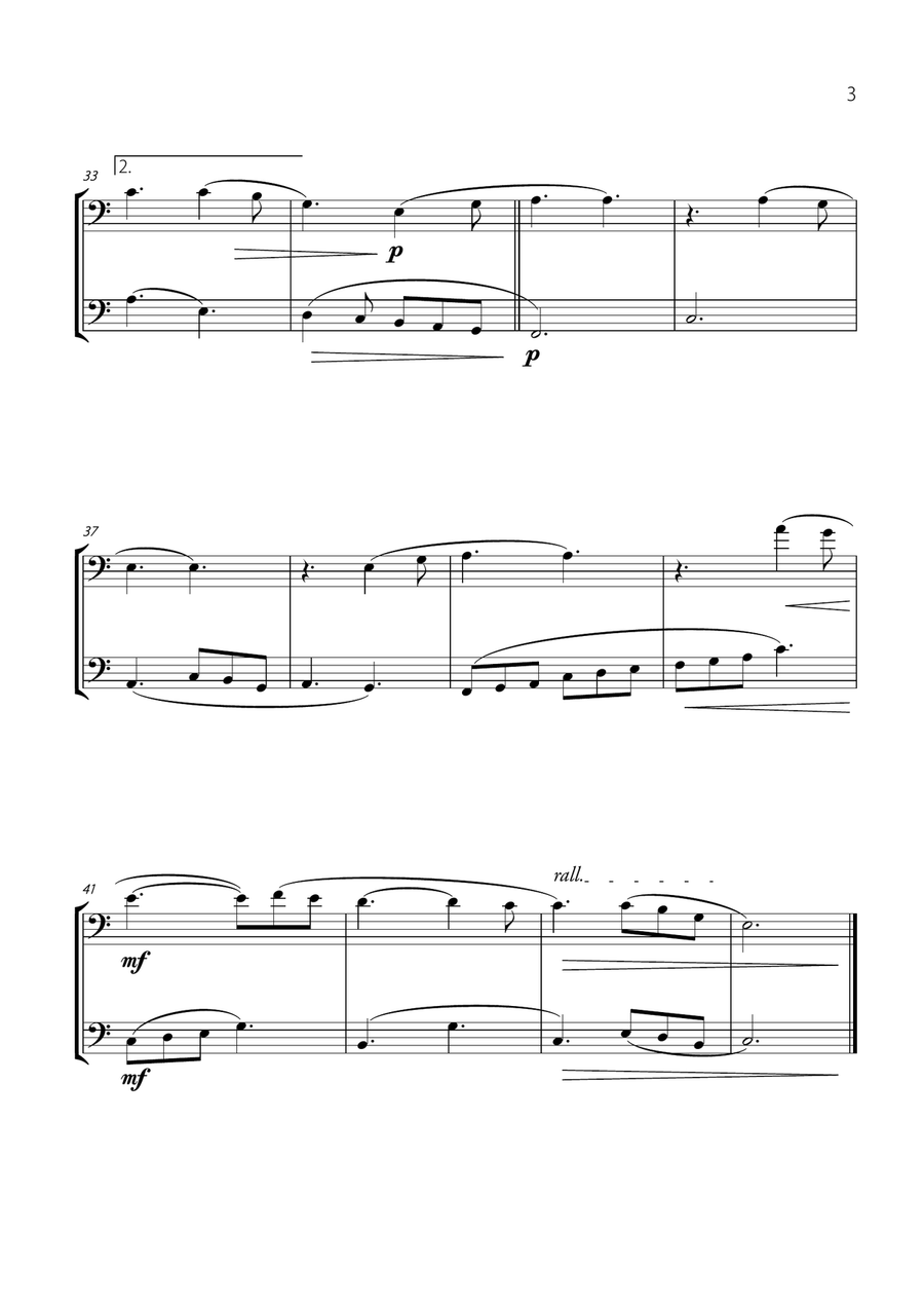 Hallelujah Brass Duet scores gallery preview page 3