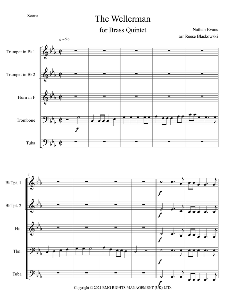 Wellerman Brass Ensemble scores gallery preview page 2