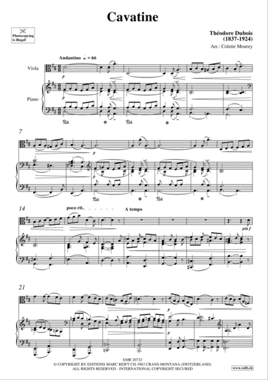 Cavatine Cavatine Viola scores gallery preview page 5