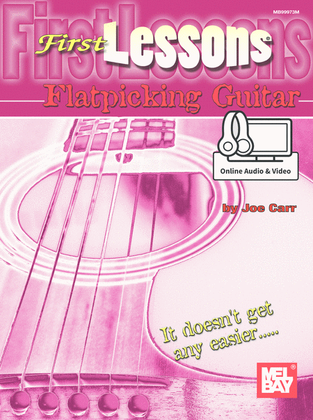 Book cover for First Lessons Flatpicking Guitar