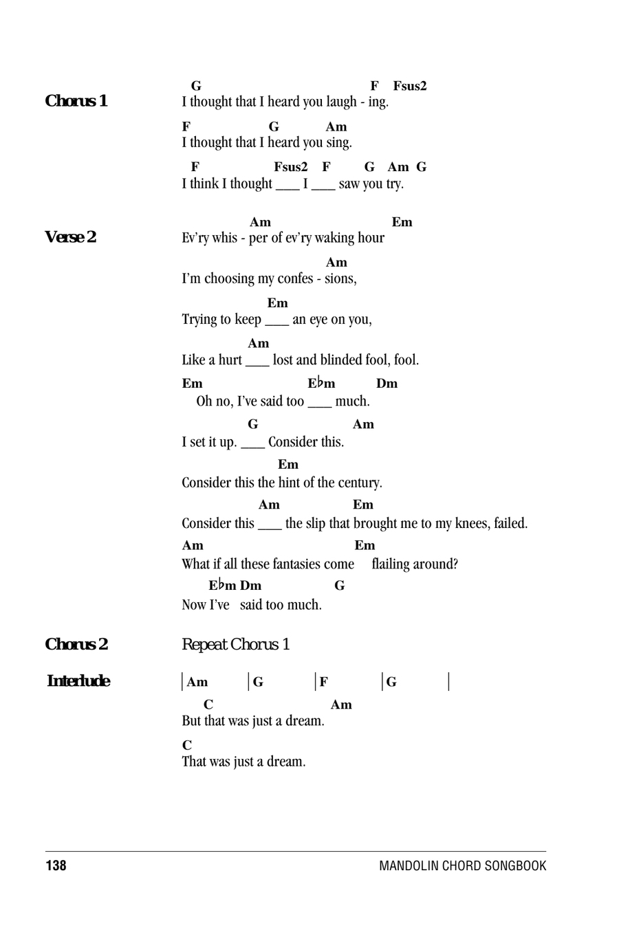 Losing My Religion Mandolin scores gallery preview page 2