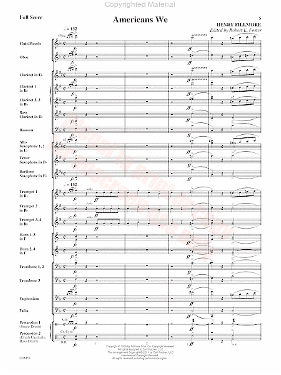 Americans We Concert Band scores gallery preview page 6
