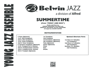 Book cover for Summertime (from Porgy and Bess): Score