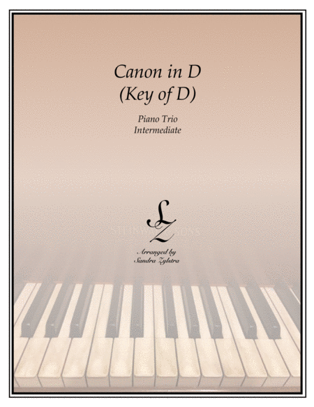 Canon In D (intermediate trio, 1 piano, 6 hands) image number null