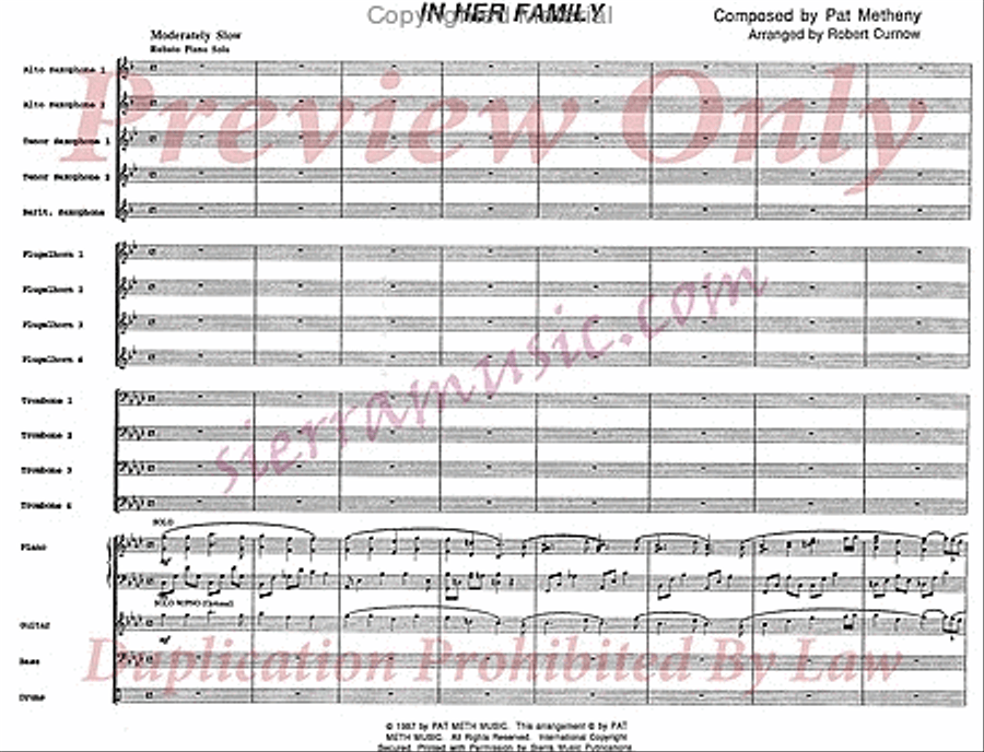 In Her Family Big Band scores gallery preview page 2