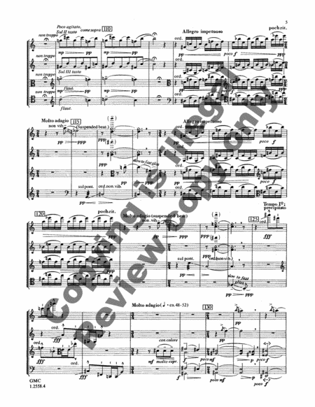 String Quartet No. 3 (Additional Full Score)