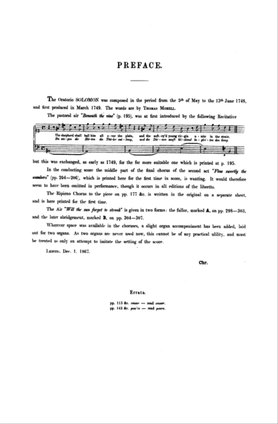 Solomon (1749) Choir scores gallery preview page 4