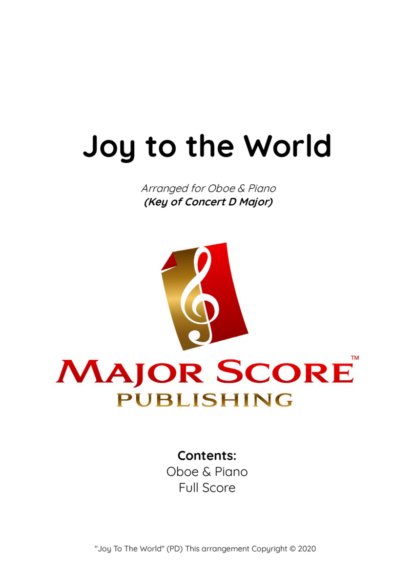 Joy to the World - Oboe & Piano (D Major) image number null