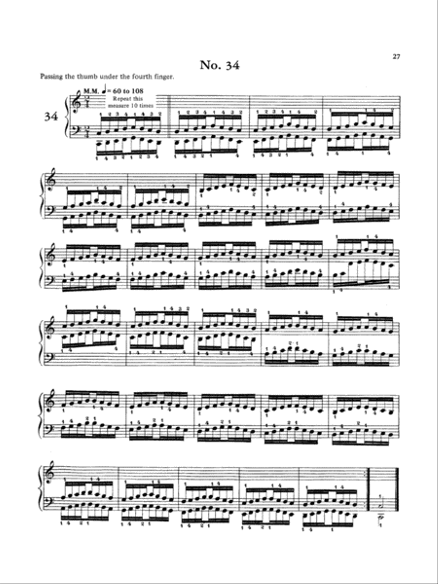Hanon: The Virtuoso Pianist (Volume II) Piano Solo scores gallery preview page 1