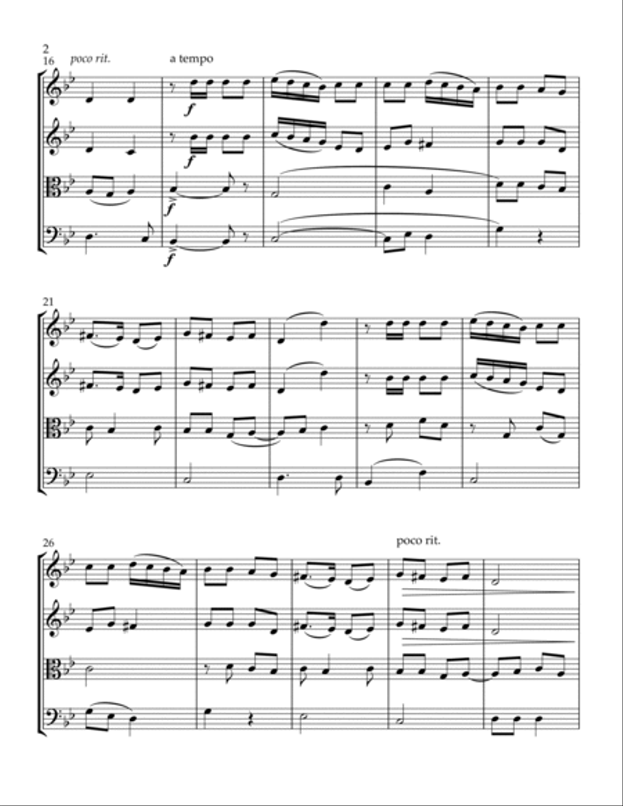 Cuando El Rey Nimrod String Quartet scores gallery preview page 2
