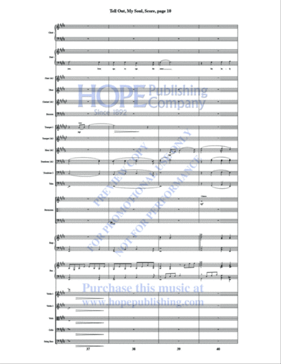 Tell Out, My Soul Tell Out, My Soul Choir scores gallery preview page 12
