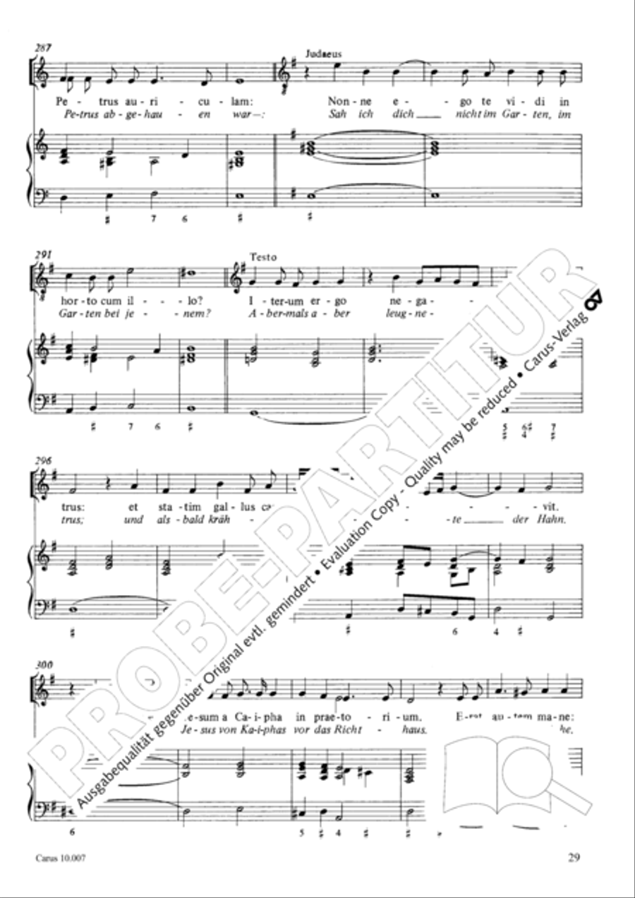 St. John Passion (Johannes-Passion) TB scores gallery preview page 30