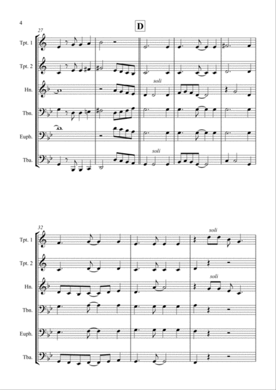 Hawaii Five-O Theme Euphonium scores gallery preview page 4
