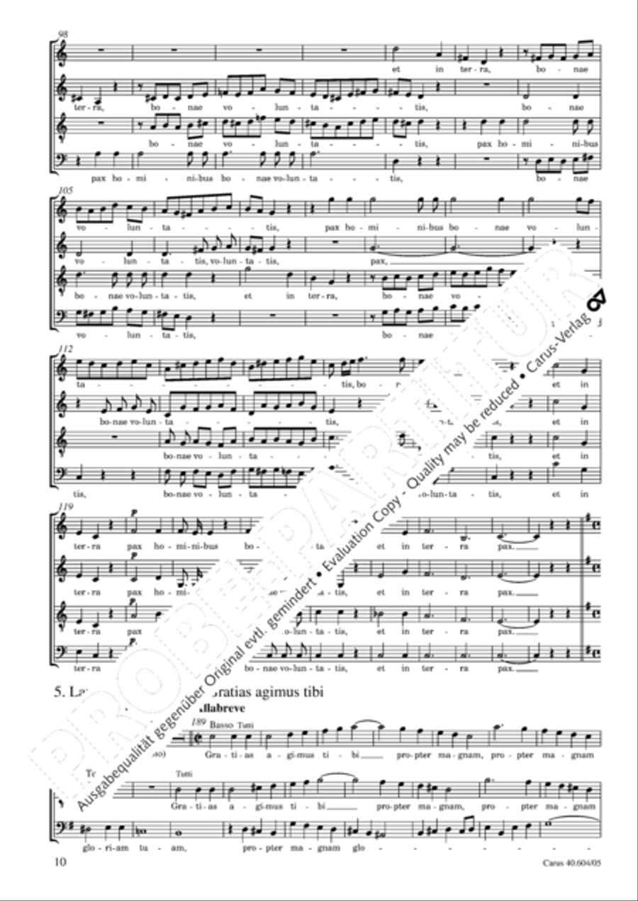 Grosse Mariazeller Messe in C 4-Part scores gallery preview page 11