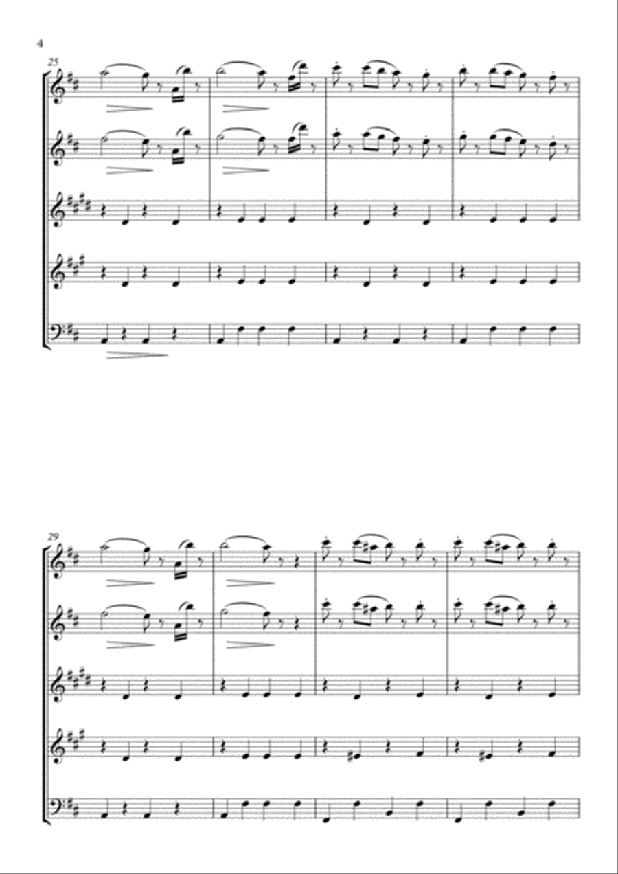 Radetzky March arranged for Woodwind Quintet Woodwind Quintet scores gallery preview page 6