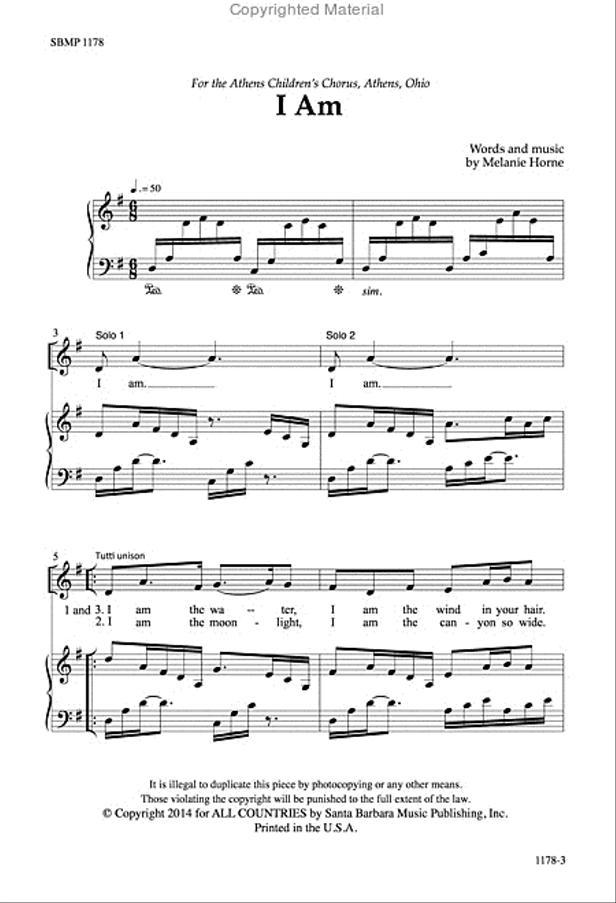 I Am - Two-part Octavo 2-Part scores gallery preview page 3