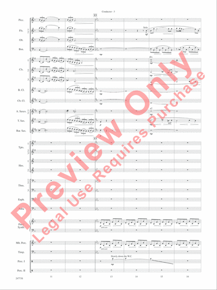 The Star Wars Epic - Part II, Suite from Concert Band scores gallery preview page 6