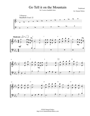 Go Tell it on the Mountain - 3-octave handbell choir