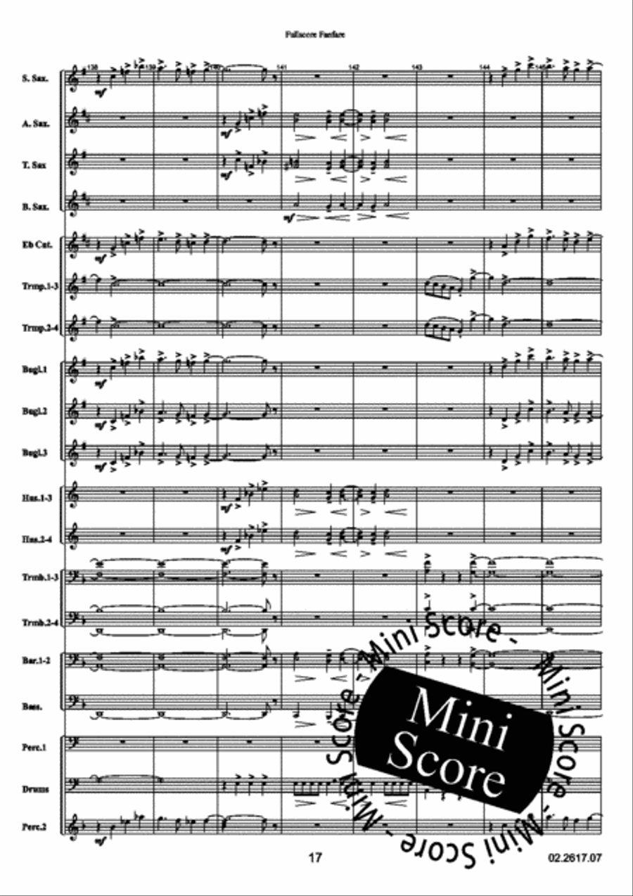 For Fans Only Fanfare Band scores gallery preview page 21