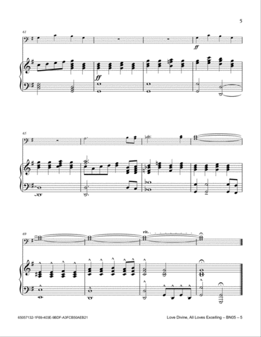 Love Divine, All Loves Excelling Bassoon scores gallery preview page 5