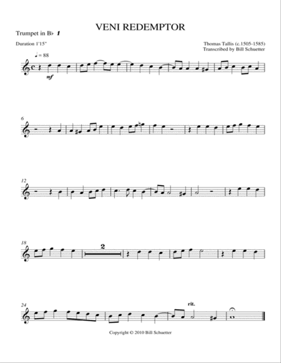 Veni Redemptor Veni Redemptor Trombone scores gallery preview page 3