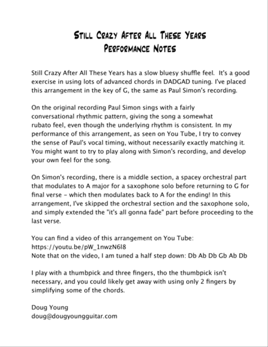 Still Crazy After All These Years Electric Guitar scores gallery preview page 2