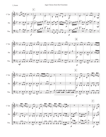 Jäger Chorus from Der Freischutz image number null