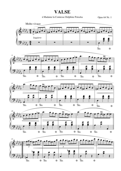 Chopin. Valse op 64 No. 1