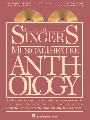 Book cover for The Singer's Musical Theatre Anthology - Volume 3 - Baritone/Bass (CD only)