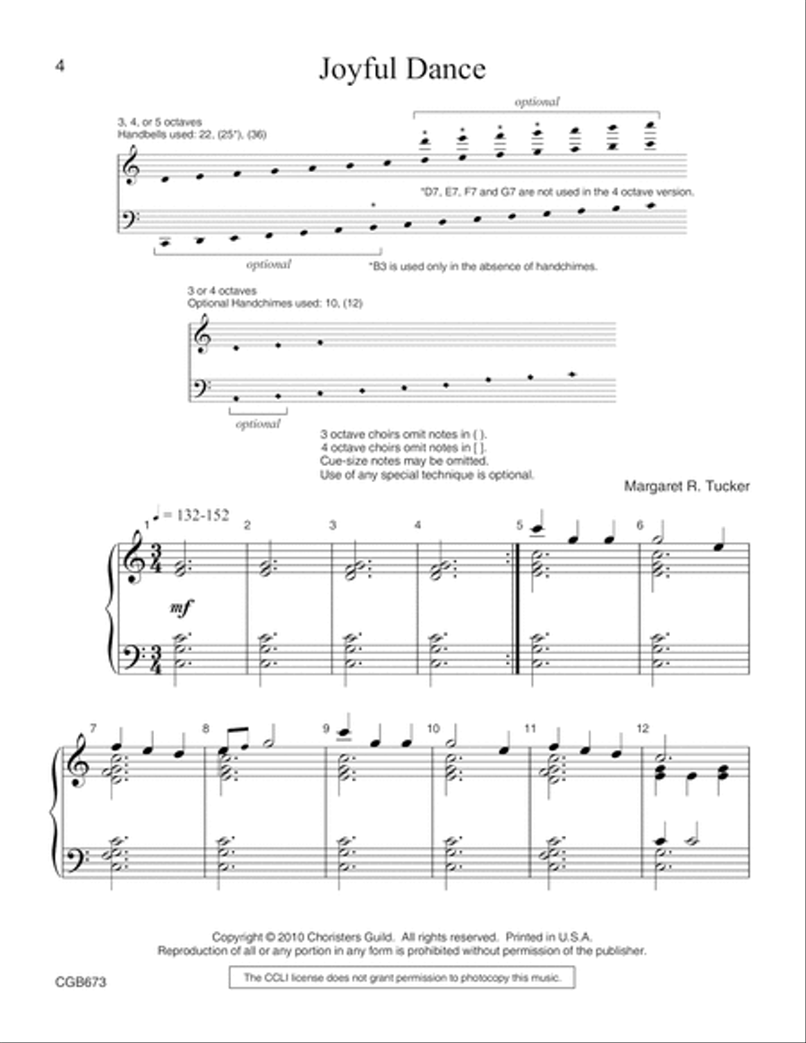 Processional and Joyful Dance 5-Octaves scores gallery preview page 4
