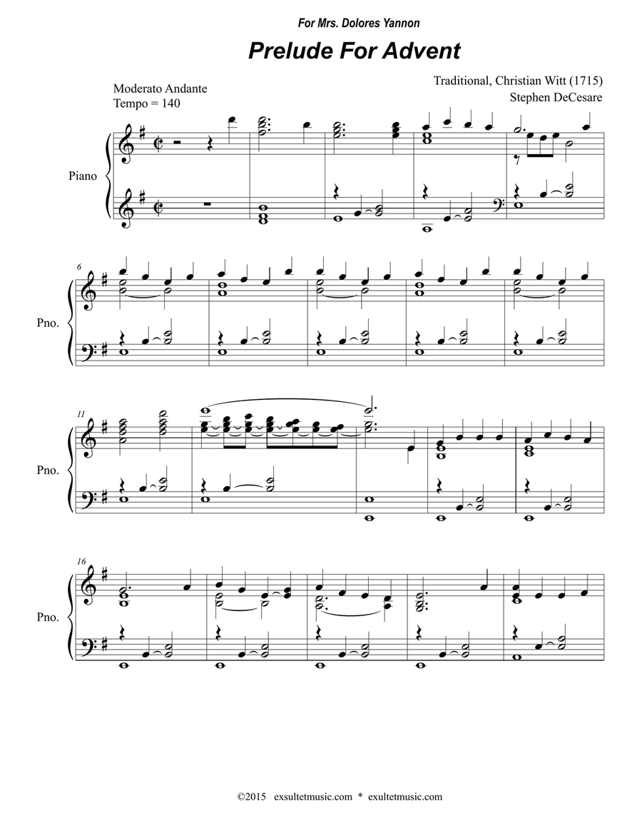 Preludes for the Church Year Preludes for the Church Year Piano Solo scores gallery preview page 2
