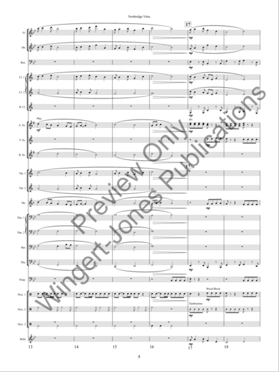Northridge Vista Concert Band scores gallery preview page 6