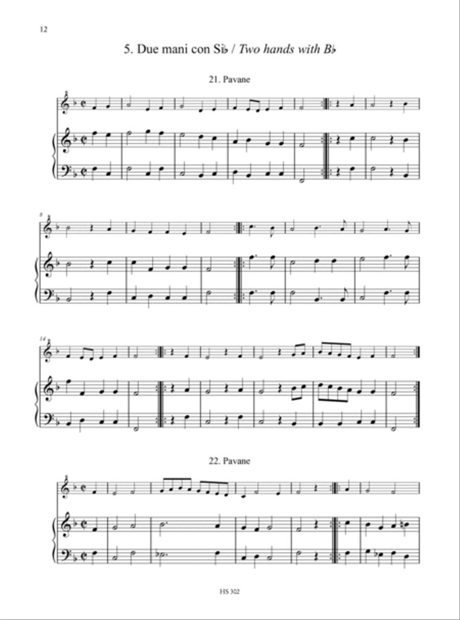 Danseries. Progressive Anthology of Dances from the French Renaissance for Descant Recorder, optional Treble or Tenor Recorder and Keyboard Instrument - Vol. 1: Easy to Intermediate Level Soprano Recorder scores gallery preview page 6