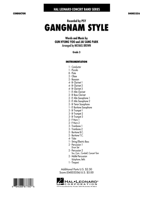 Gangnam Style - Conductor Score (Full Score)