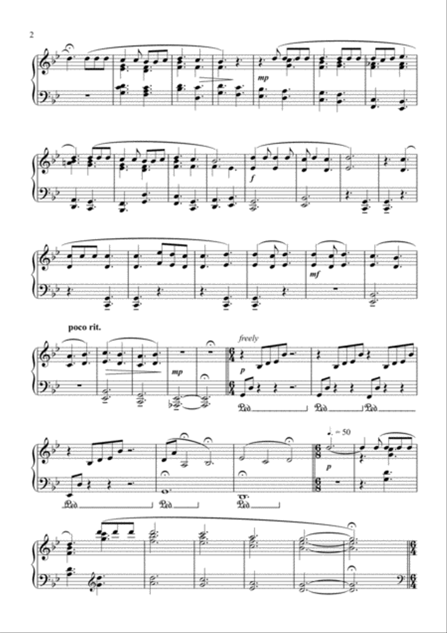 Fantasia: Der Engel des Herrn - The Angel of the Lord Piano Solo scores gallery preview page 3