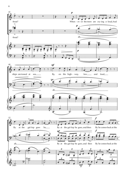 Why Does He Gallop? (SATB and piano) image number null