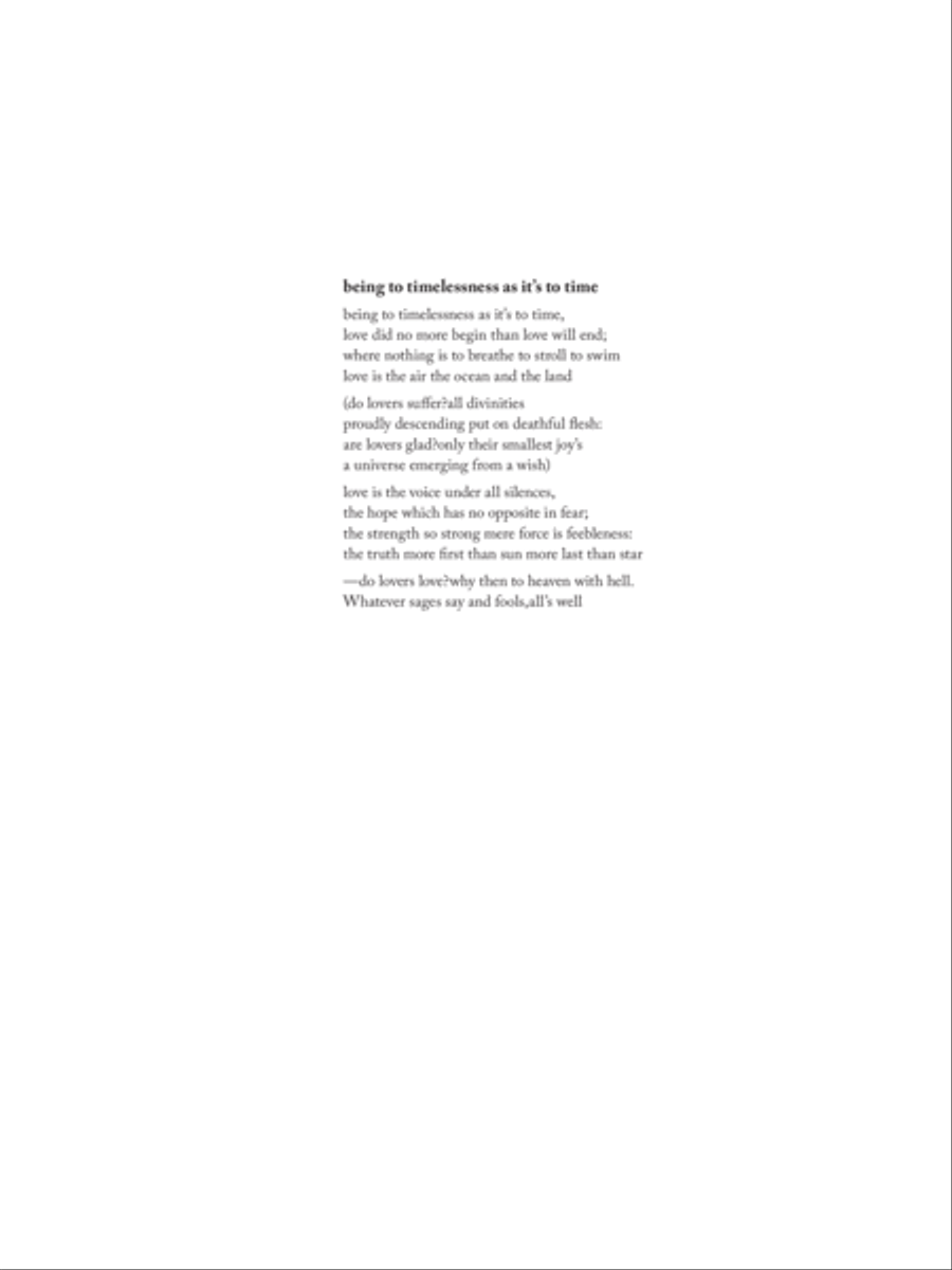 being to timelessness as it's to time Soprano Voice scores gallery preview page 1