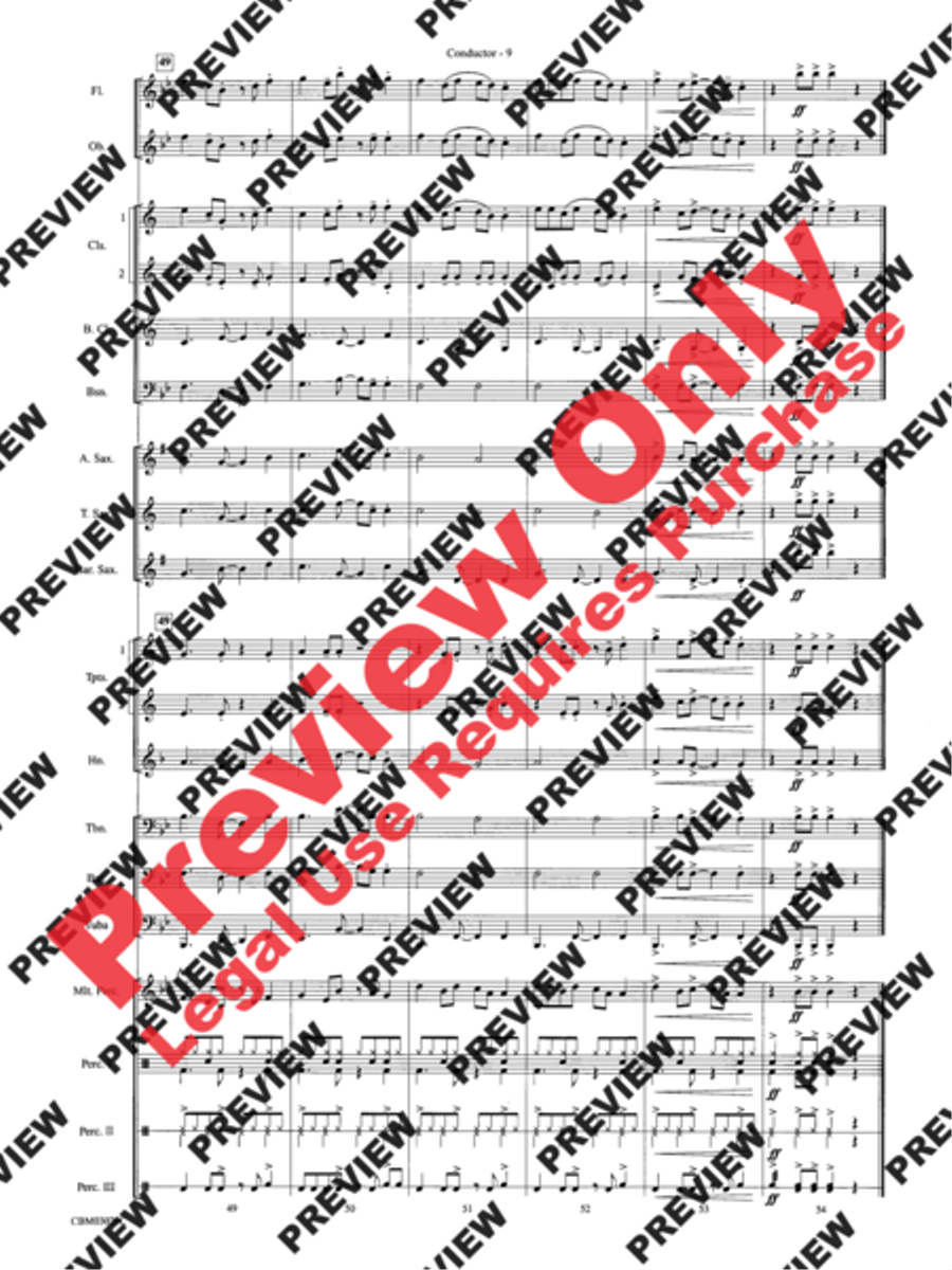 Frosty's Caribbean Holiday Concert Band scores gallery preview page 11