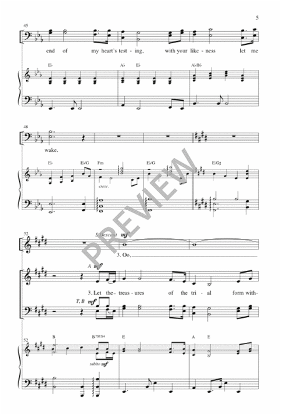 Jesus, Draw Me Ever Nearer 4-Part scores gallery preview page 5