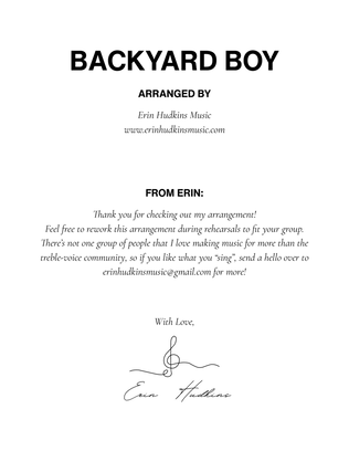 Book cover for Backyard Boy