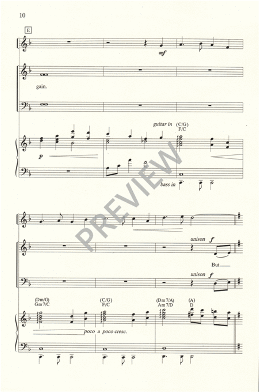 A Stable Lamp is Lighted 4-Part scores gallery preview page 11