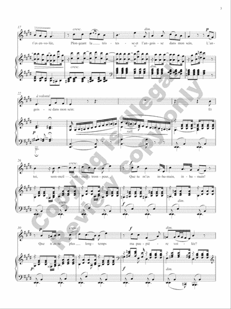 Songs of Gouvy, Volume 2: 18 Sonnets et chansons de Desportes; 18 Poésies de Moritz Hartmann Voice Solo scores gallery preview page 32