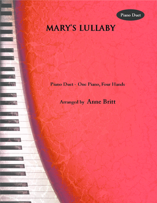 Book cover for Mary's Lullaby (piano duet)