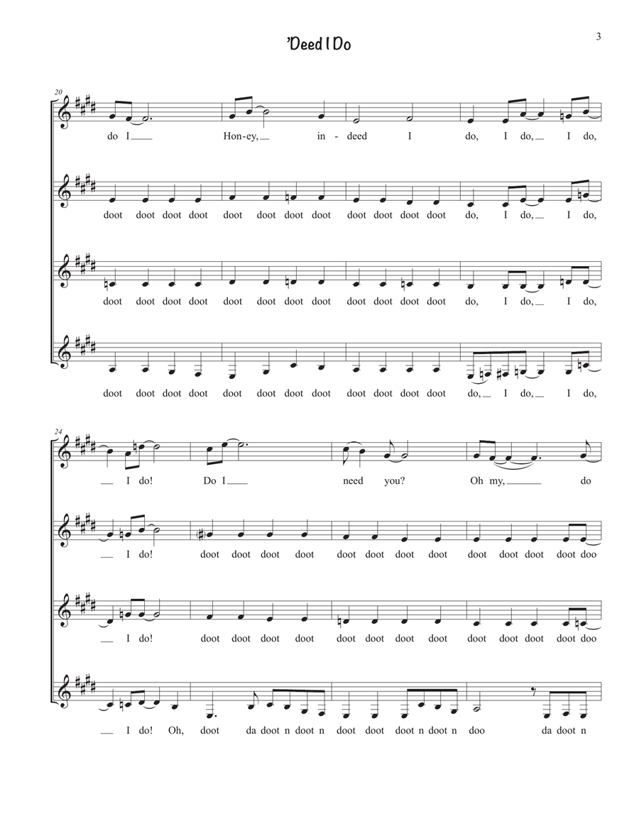 'Deed I Do SSAA scores gallery preview page 3