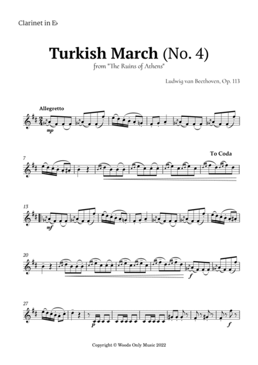 Turkish March by Beethoven for Clarinet Ensemble image number null