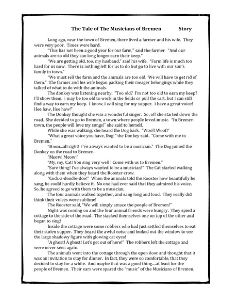 Musicians of Bremen - Lesson Plans Small Ensemble scores gallery preview page 4