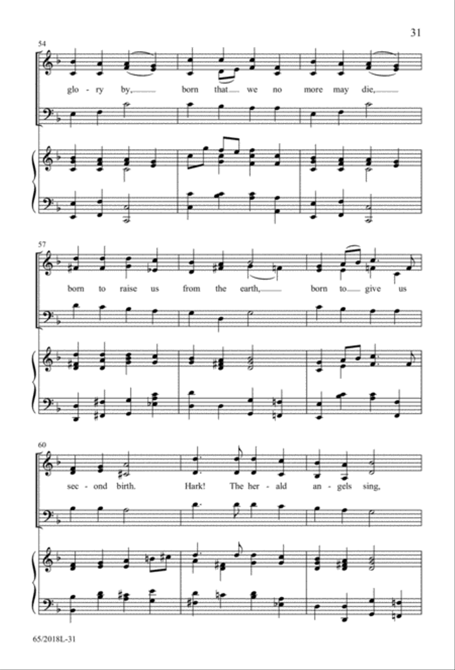 A Ceremony of Lessons and Carols 3-Part scores gallery preview page 32