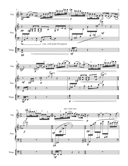 For____* for violin, piano and timpani - dedicated to your timpanist - mixed level